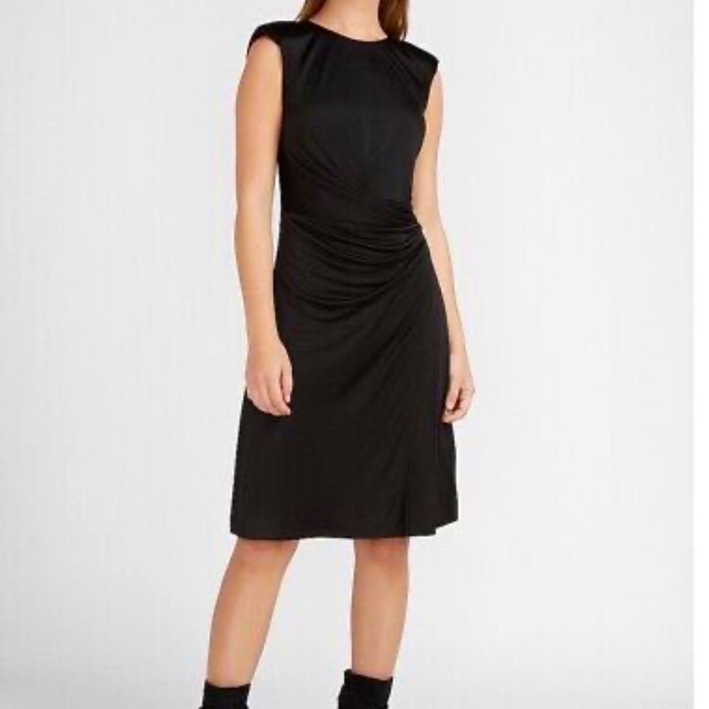 NWT Express Satin Black Dress 🖤